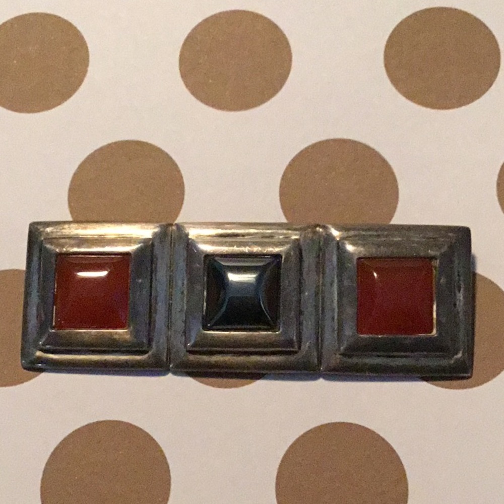 Solid Sterling Silver Brooch Signed With Hardston… - image 6